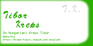 tibor kreps business card